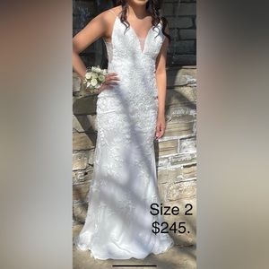 Camille Le Vie white dress, size 2